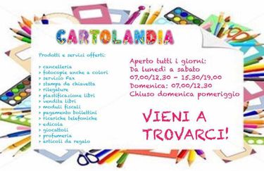 Cartolandia - Cartellone